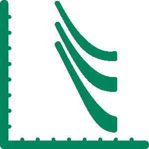 Ícono de curvas TCC