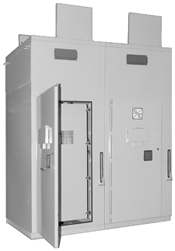 custom metal enclosed switchgear, MEG includes interrupter switches and power fuses, Metal clad switchgear, metal enclosed switchgear